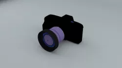 Camera  Low-poly  3D model