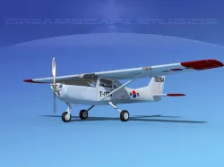 Cessna T-41 Mescalero Korean AF 3D model