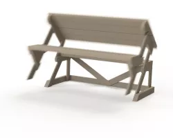 Convertible picnic table