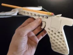 Crosslock 2.2 - 1 Hand Rubber-band Powered Crossbow - SINGLE PRINT MECHANICAL TOY