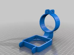 Custom filastruder pellet hopper and fan mount