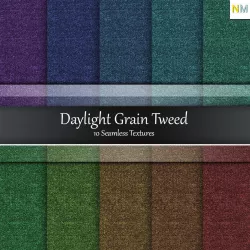Daylight Grain Tweed Seamless Textures Set Texture