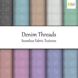 Denim Threads Seamless Textures Set Texture