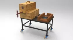DIY Blacksmithing charcoal forge