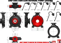 End Suction Centrifugal Pump Volute Casing