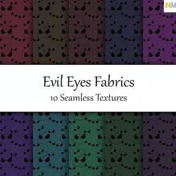 Evil Eyes Halloween Seamless Textures Set Texture