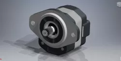 External gear pump with axial compensation / Außenzahnradpumpen mit Axialkompensation.