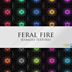 Feral Fire Seamless Textures Set Texture