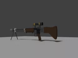 FG-42 Weapon Low-poly  3D model