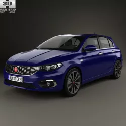 Fiat Tipo hatchback 2017 3D model
