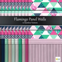 Flamingo Wall Seamless Textures Set Texture