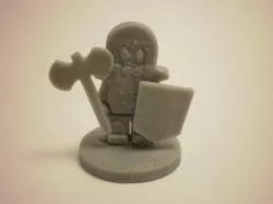 FlatMinis: Dwarf Fighter