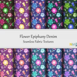 Flower Epiphany Fabrics Seamless Textures Set Texture
