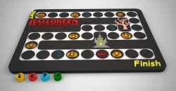 Halloween Board Game Low-poly  3D model