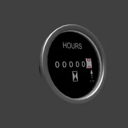 Heavy machine work time gauge 3D model