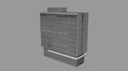 Hotel lowpoly building Low-poly  3D model