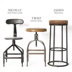 Industrial stools and chairs part2 3D model