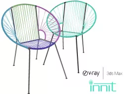 Innit Concha Chair 3D model