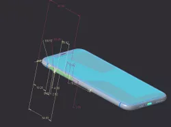 iPhone XS - original dimensions 3D model