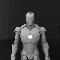 Iron Man MK 3 3d model Low-poly  3D model