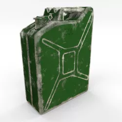 Jerry Can Low Poly Worn PBR Low-poly  3D model