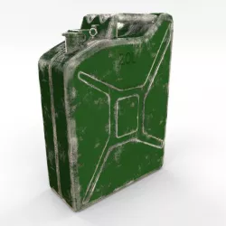 Jerry Can Worn PBR Low-poly  3D model