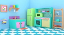 KIDS PLAY KITCHEN 3D model