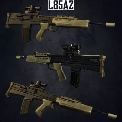 L85a2 3d models low poly Low-poly  3D model