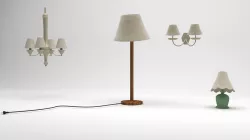 Lamp cartoon 3D model