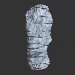 Low poly Realistic Rocky Sharp Cliff Modular s4 Low-poly  3D model