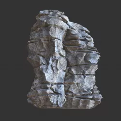 Low poly Realistic Rocky Sharp Cliff Modular s5 Low-poly  3D model