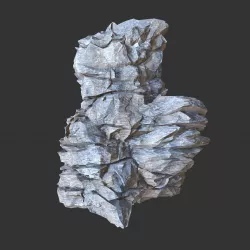 Low poly Realistic Rocky Sharp Cliff Modular s6 Low-poly  3D model