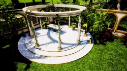 Luxuary villa with landscaping and rooftop garden 3D model