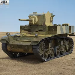 M3 Stuart 3D model