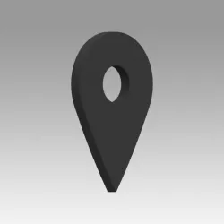 Map pointer Low-poly  3D model