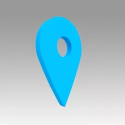 Map pointer Low-poly  3D model
