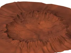 Mars - crater 3D model