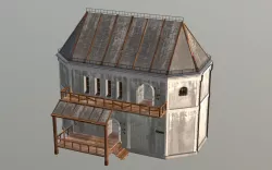 Medieval Fantasy House 1 Low-poly  3D model