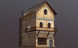 Medieval Fantasy House 2 Low-poly  3D model