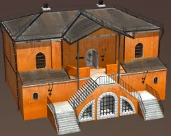 Medieval Fantasy House 3 Low-poly  3D model