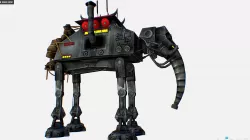 Metal Elephant Robot Transport Star Wars  Low-poly  3D model