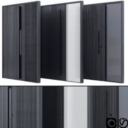 Modern entrance door 3D model