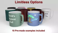 Mug and Texturing Kit 3D model