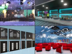 Night Club props - Unity Low-poly  3D model