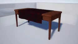 North style dining table October Low-poly  3D model