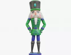 Nutcracker Rigged Low-poly  3D model