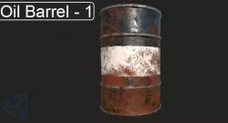 Oil Barrel 1 Low-poly  3D model