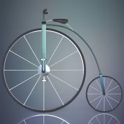 Penny farthing bicycle 3D model