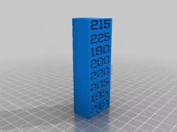 PLA Extruder Temperature Testing Column