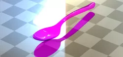 Plastic spoon